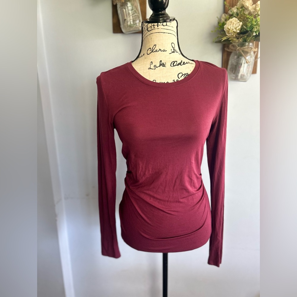 Nordstrom‎ top classic essential every day formed fitted rushing detail stretchy